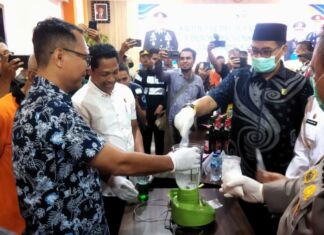 Sabu, Ganja dan Miras Dimusnahkan. Polres Mataram : Berantas Narkoba dan Miras