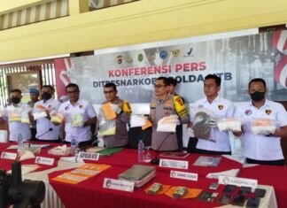 Ditarget 73 Kasus, Polda NTB Selesaikan 116 Kasus Narkoba. Kapolda Minta Orang Tua Awasi Anaknya