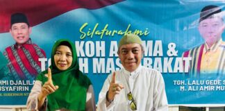 Ummi Rohmi dan TGH Gede Sakti Bertemu di Hari Pahlawan, Tokoh NW dan NWDI Bergerak Bersama Menangkan Rohmi-Firin