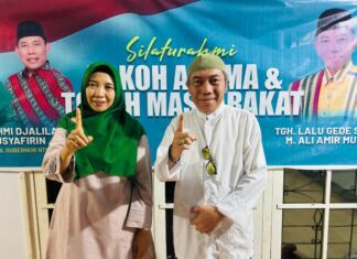 Ummi Rohmi dan TGH Gede Sakti Bertemu di Hari Pahlawan, Tokoh NW dan NWDI Bergerak Bersama Menangkan Rohmi-Firin