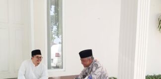 Lalu Aria Bertemu Tuan Guru Atsani, Dukungan PBNW ke AQUR Semakin Menguat