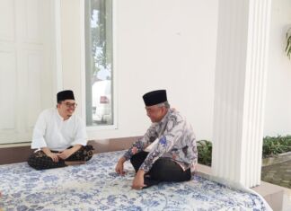 Lalu Aria Bertemu Tuan Guru Atsani, Dukungan PBNW ke AQUR Semakin Menguat