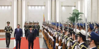 Momen Prabowo Nyanyikan Lagu Daerah Maluku O Ulate di Beijing