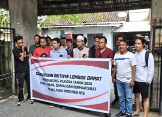 Aktivis Lombok Barat Gelar Deklarasi Pilkada Damai, Dukung Stabilitas Demokrasi