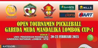 Turnamen Pickleball Tingkat Dunia Bakal Digelar di Mataram, Buruan Daftar!