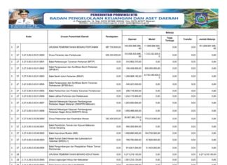 Ringkasan APBD NTB yang Diklasifikasikan Menurut Urusan Pemerintah Daerah dan Organisasi Tahun Anggaran 2025 (Bagian 10)