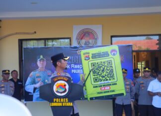 Polres Lombok Utara Launching Cara Cepat Lapor Polisi