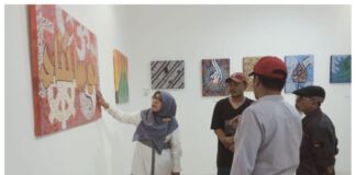 5 Kaligrafer Pameran di Taman Budaya Mataram