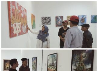5 Kaligrafer Pameran di Taman Budaya Mataram