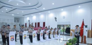 4 PJU dan 6 Kapolres Jajaran Polda NTB Berganti