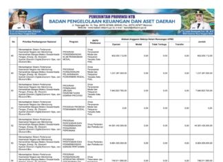 Rekapitulasi Belanja Untuk Pemenuhan SPM Provinsi NTB Tahun Anggaran 2025 (Bagian 40)