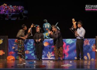 Kolaborasi SPWS dan SLB di Panggung Hari Bumi 2025 : Lawan Raksasa Sampah Lewat Pentas Wayang Botol