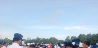 Upacara HUT Lombok Barat ke-67, PMI Sigap Selamatkan Puluhan Peserta yang Tumbang!