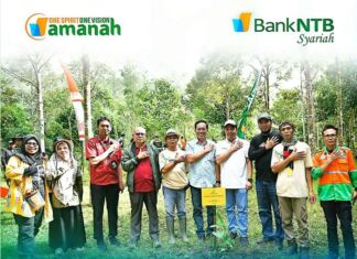 Bank NTB Syariah Dukung Lingkungan dan Ekonomi Masyarakat Lewat Penanaman Pohon dan Peluncuran Proklim Mart di Joben