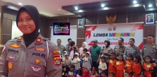 Lomba Mewarnai TK Meriahkan Hari Bhayangkara ke-79 di Polres Lombok Barat. Polisi Baik Jadi Tema Utama!