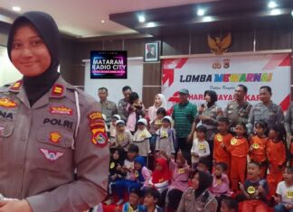 Lomba Mewarnai TK Meriahkan Hari Bhayangkara ke-79 di Polres Lombok Barat. Polisi Baik Jadi Tema Utama!