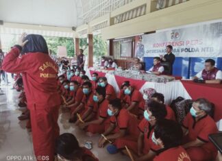 Polda NTB Amankan 45 Tersangka Kasus Narkoba