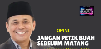 JANGAN PETIK BUAH SEBELUM MATANG (Renungan Menuju NTB Tanpa Pengantin Anak)