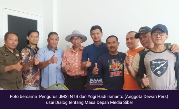 Dialog Pengurus JMSI NTB dan Dewan Pers