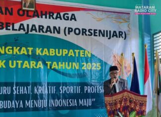 Porsenijar Lombok Utara 2025 Resmi Dibuka, PGRI KLU Dorong Guru Kreatif dan Sportif