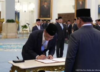 Prabowo Subianto Lantik Empat Menteri Baru dan Satu Wakil Menteri di Istana Negara
