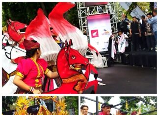 Tarian Jaran Endot Buka Palang Pintu Parade Riders. Fans Marquez Berharap Marquez Juara