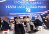 Ratusan Pendonor Ikut Donor Darah Hari Jadi Humas Polri