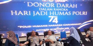 Ratusan Pendonor Ikut Donor Darah Hari Jadi Humas Polri