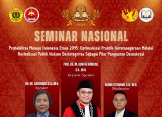 FORMASI LAW FAIR 2025 – SEMINAR NASIONAL Probabilitas Menuju Indonesia Emas 2045: Optimalisasi Praktik Ketatanegaraan Melalui Revitalisasi Politik Hukum Berintegritas Sebagai Pilar Penguatan Demokrasi”