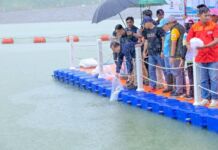 Gubernur Iqbal Ikut Tebar Sejuta Benih Ikan di Bendungan Meninting
