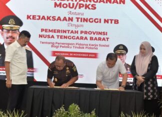 MoU dan PKS Ditandatangani, 2026 Pelaku Pidana Dilibatkan dalam Kerja Sosial