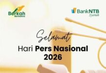 Bank NTB Syariah mengucapkan Selamat Hari Pers Nasional 2026