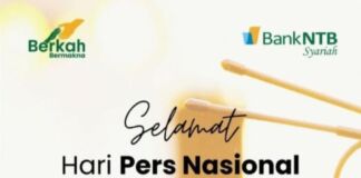 Bank NTB Syariah mengucapkan Selamat Hari Pers Nasional 2026