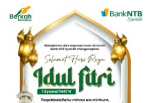 Bank NTB Syariah : Manajemen dan Segenap insan Amanah Mengucapkan Selamat Hari Raya Idul Fitri 1447 Hijriyah