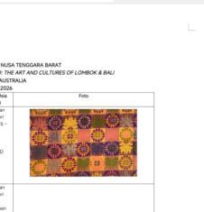 Kain Usia 100 tahun Lebih Siap Ikut Pameran di Australia