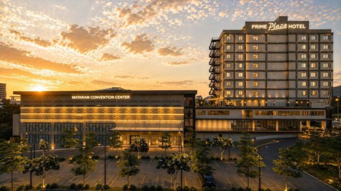 Prime Plaza Hotel Mataram Front Aerial